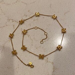 Julie Vos Gold Necklace with X Motifs